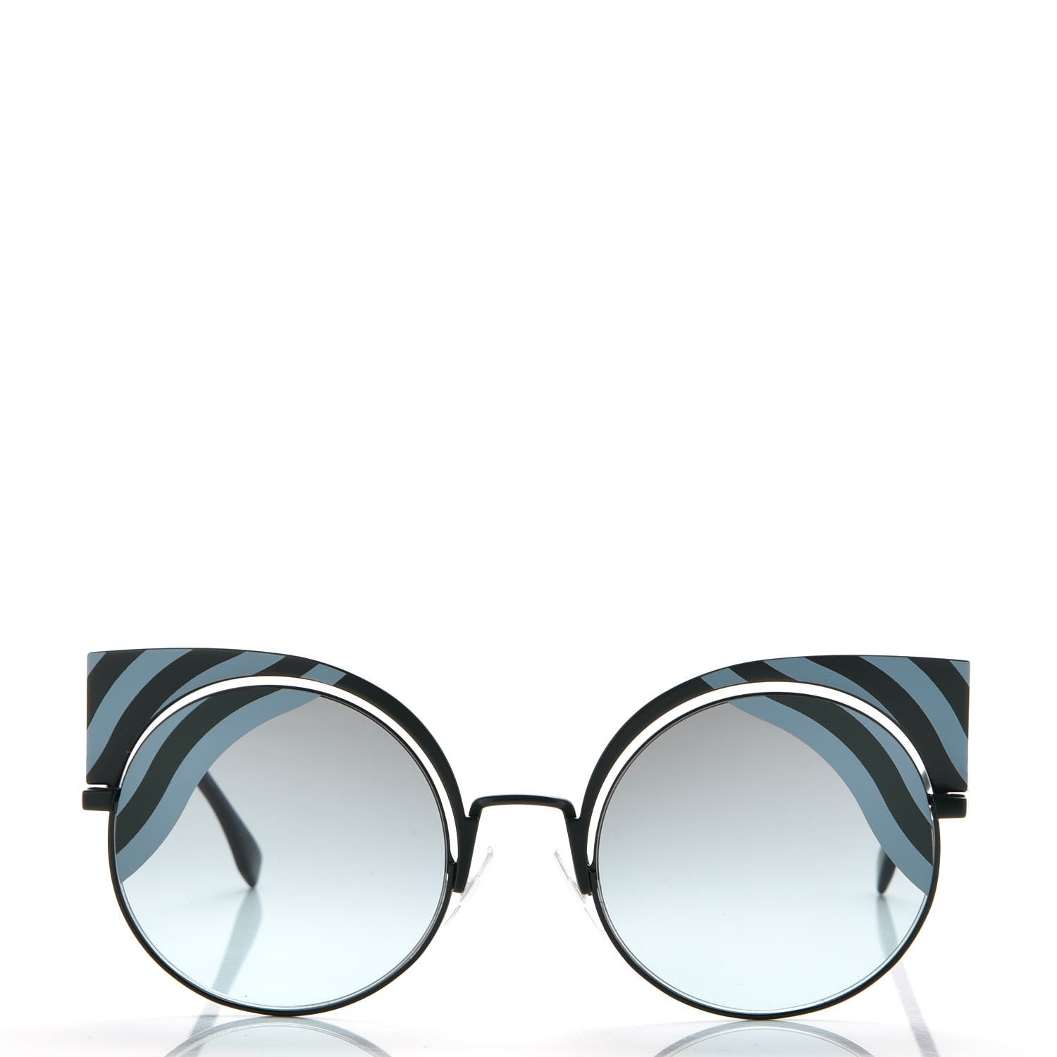 Fendi Hypnoshine Sunglasses FF 0215/S Matte Blue Green 4 of 8