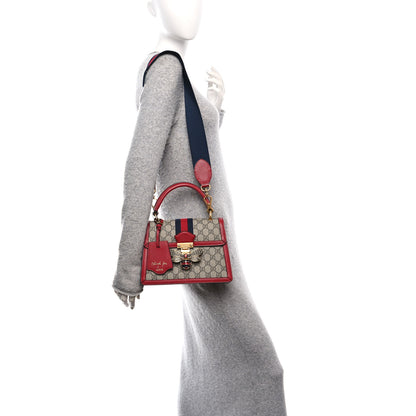 Gucci GG Supreme Monogram Small Queen Margaret Top Handle Bag Red 2 of 11