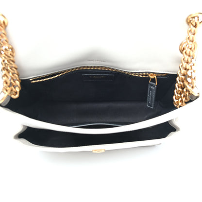 Saint Laurent Lambskin Matelasse Monogram Medium Niki Chain Satchel Ivory 5 of 9