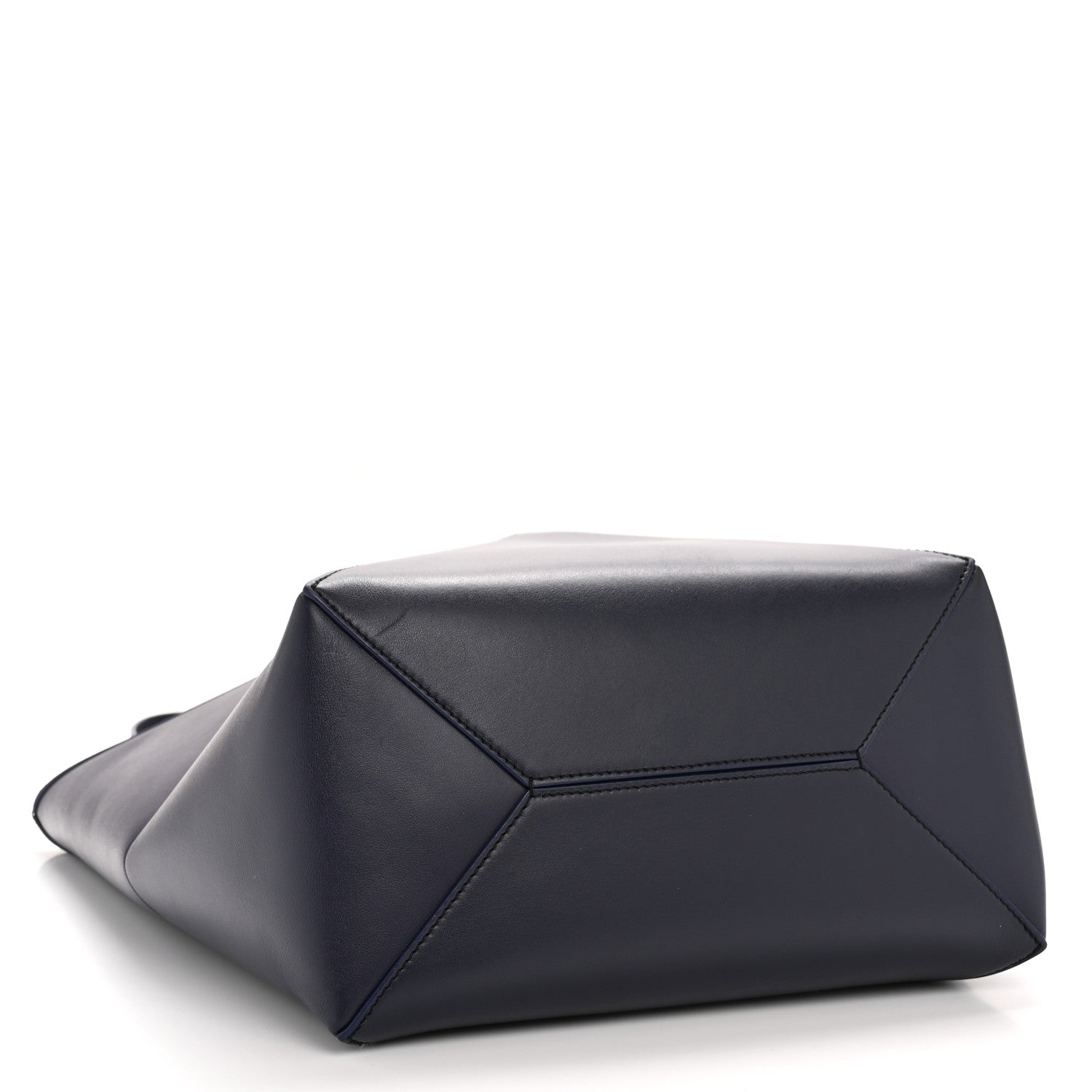 Loewe Shiny Calfskin Medium Puzzle Fold Tote Marine 4 of 10