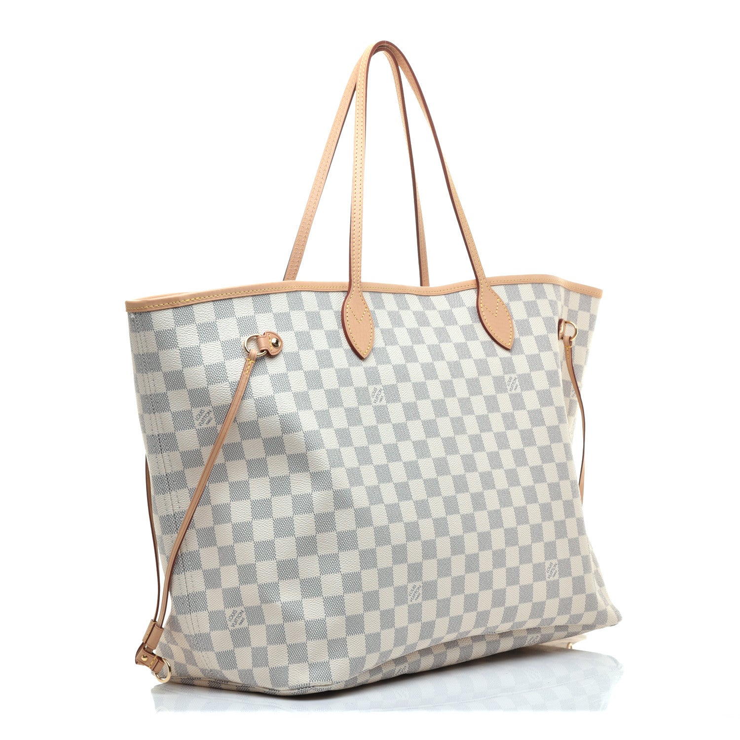 Louis Vuitton Damier Azur Neo Neverfull GM Rose Ballerine 3 of 9