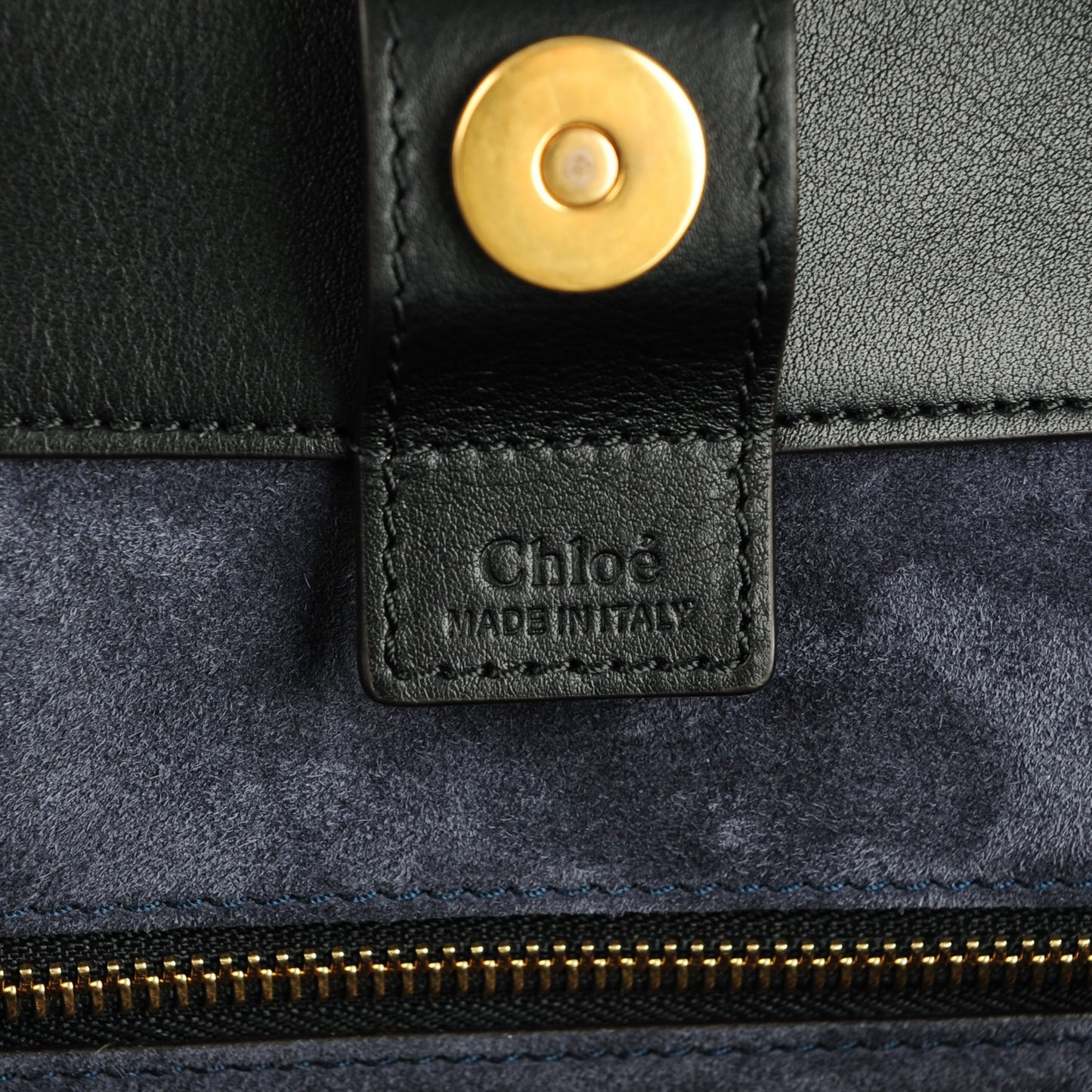Smooth Calfskin Medium Milo Shopping Tote Black