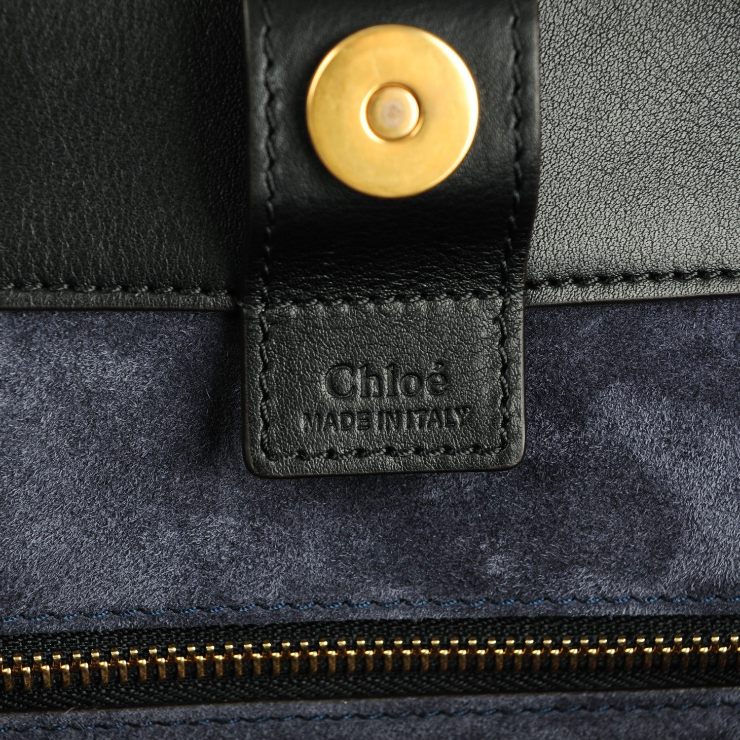 Chloe Smooth Calfskin Medium Milo Shopping Tote Black 6 of 8