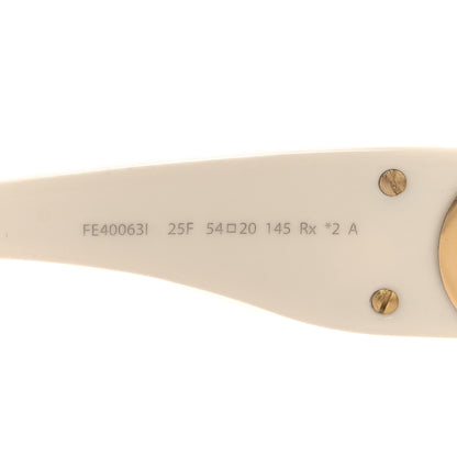 Fendi Acetate O'Lock Square Sunglasses FE40063I White 6 of 7