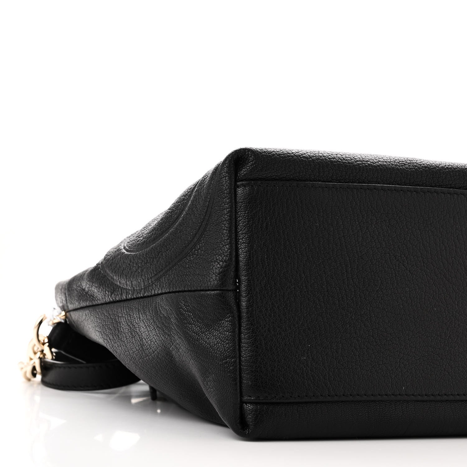 Jimmy Choo Grainy Calfskin Juno Bucket Bag Black 8 of 9