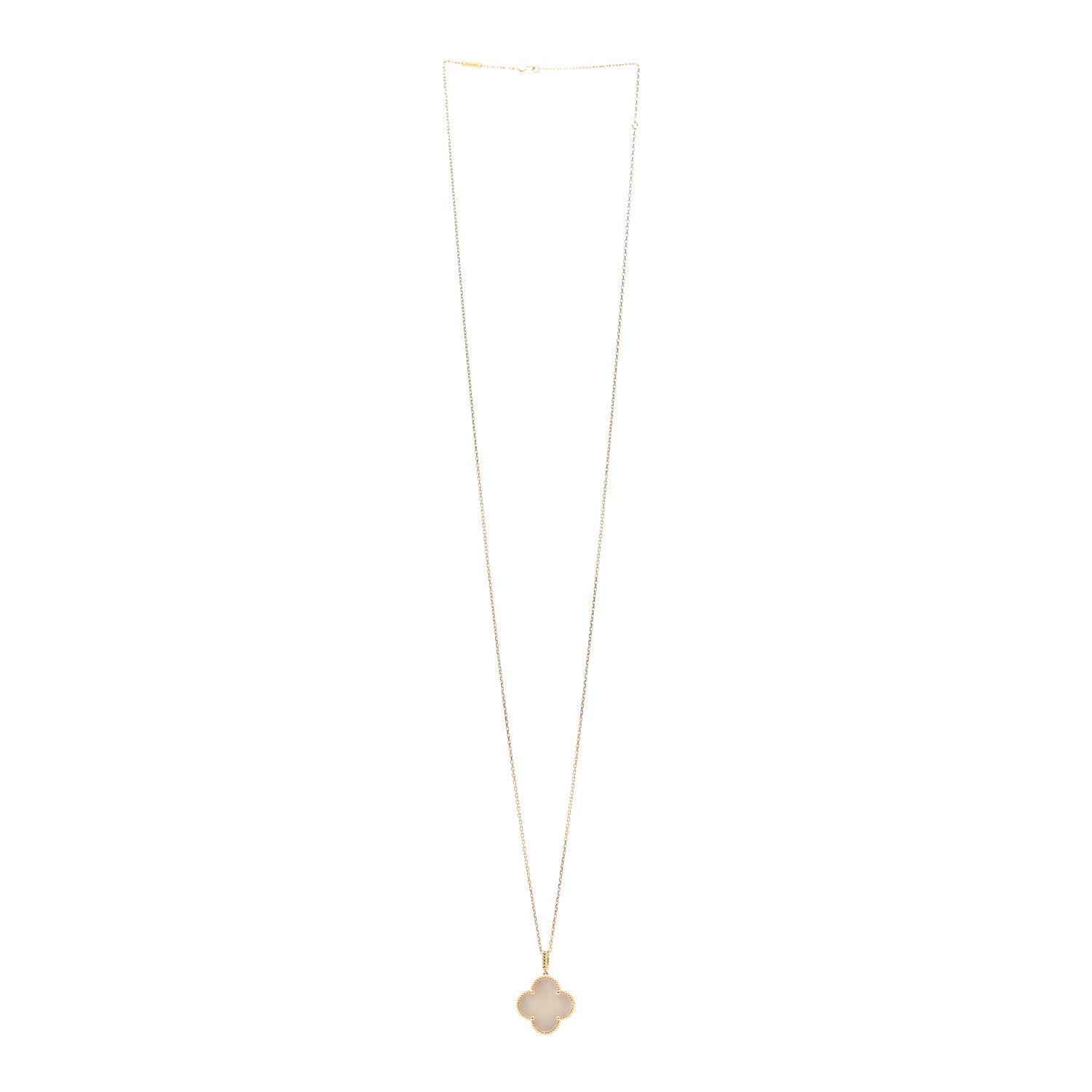 Van Cleef & Arpels 18K Yellow Gold Mother of Pearl Magic Alhambra Long Necklace 3 of 5