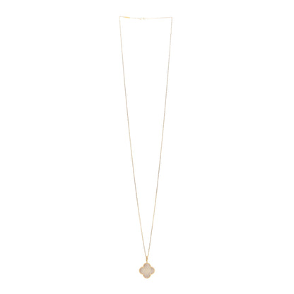 Van Cleef & Arpels 18K Yellow Gold Mother of Pearl Magic Alhambra Long Necklace 3 of 5