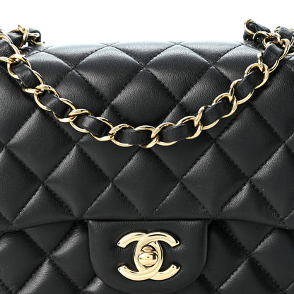 Chanel Lambskin Quilted Mini Square Flap Black 8 of 10