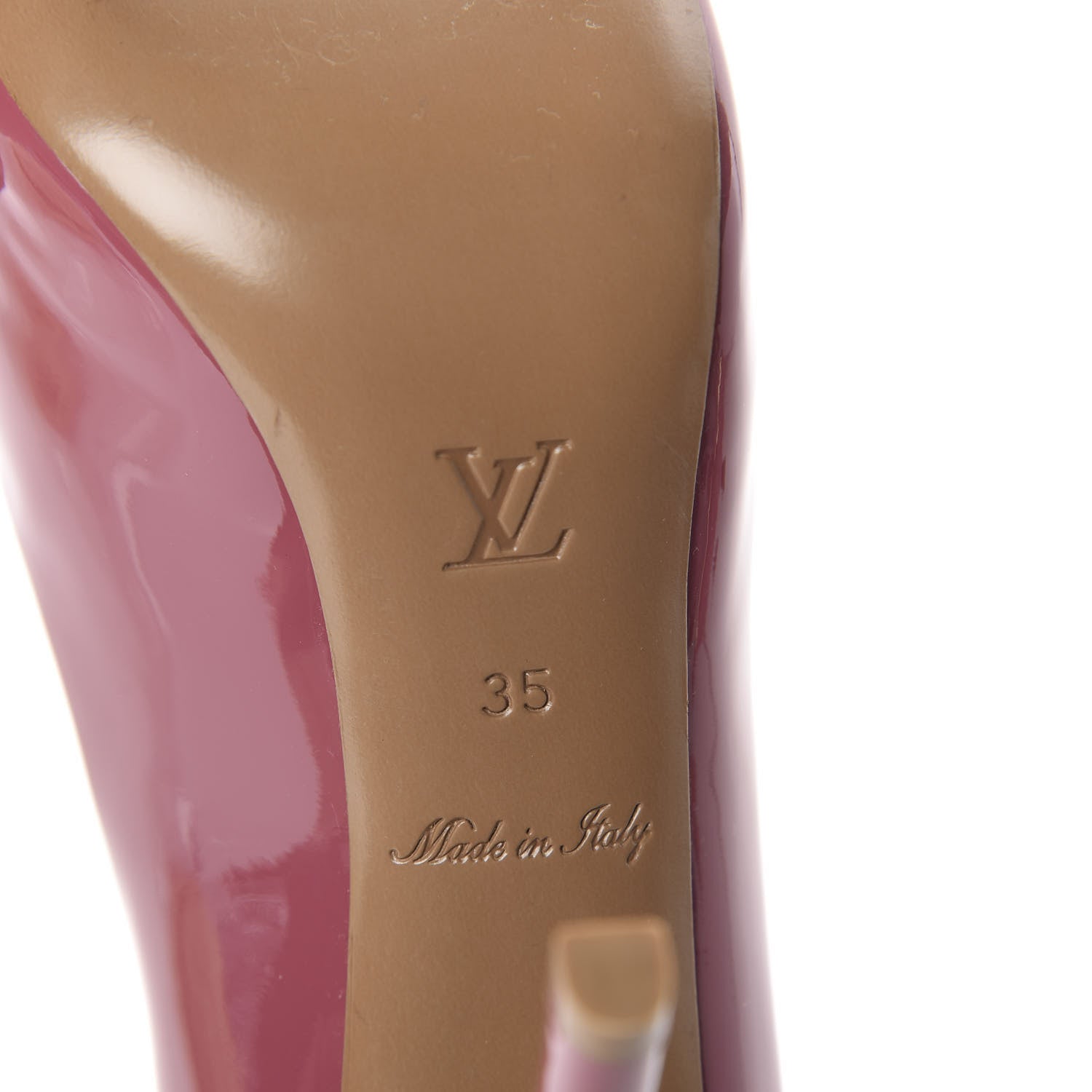 Louis Vuitton Patent Calfskin Oh Really Peep Toe Pumps 35 Frambroise 6 of 7