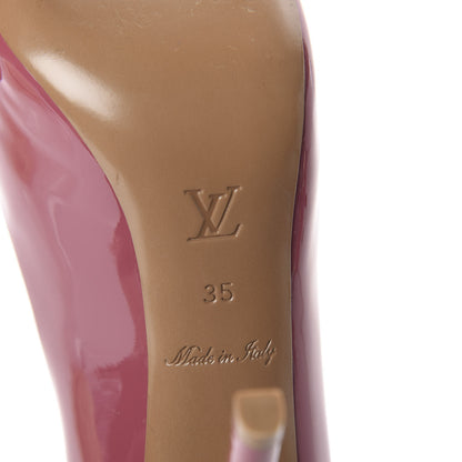 Louis Vuitton Patent Calfskin Oh Really Peep Toe Pumps 35 Frambroise 6 of 7