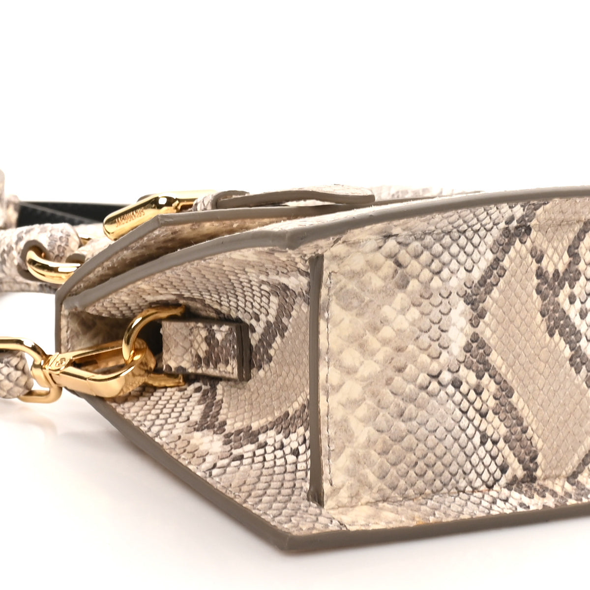Jacquemus Snakeskin Le Chiquito Boucle Moyen Beige 8 of 9