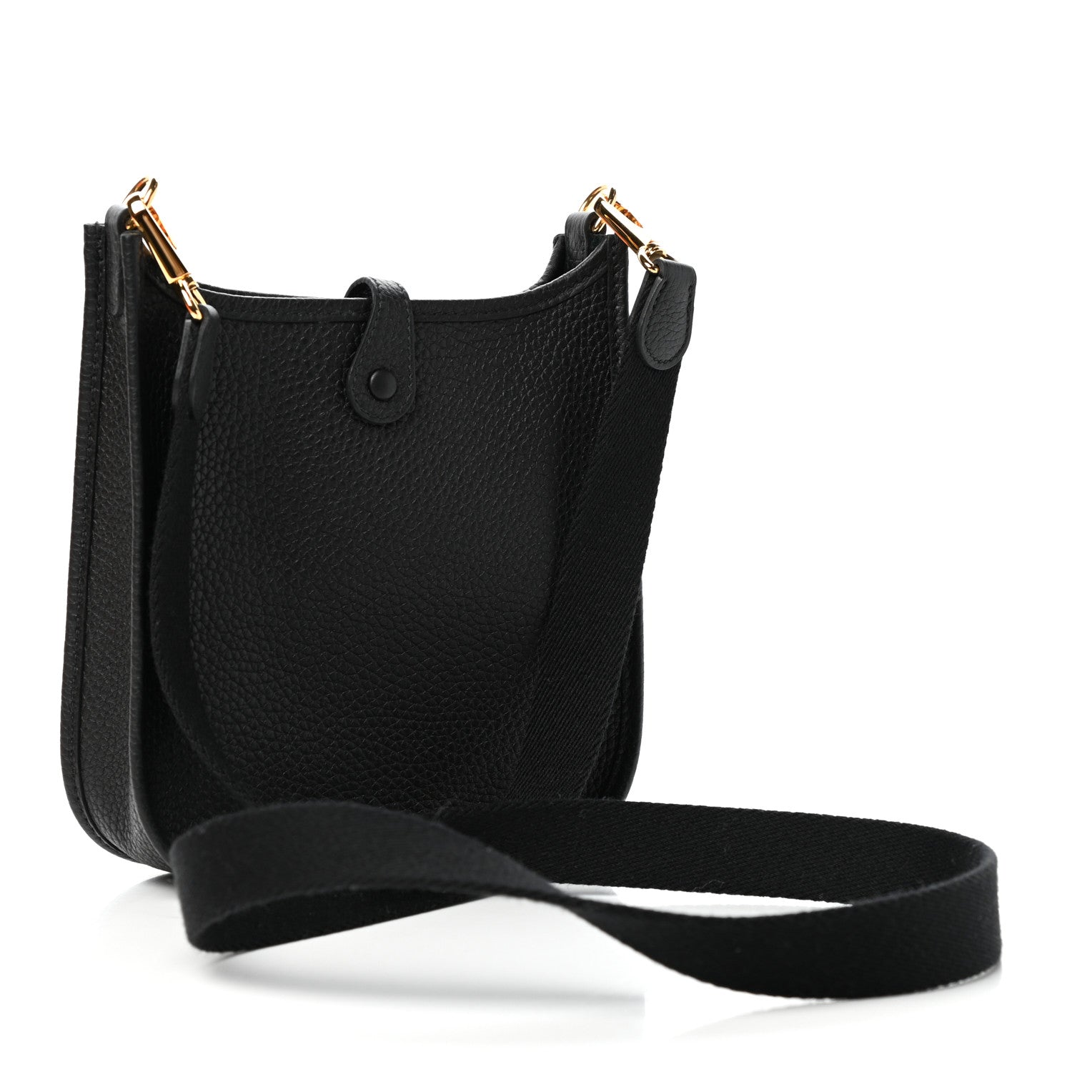 Hermes Taurillon Clemence Evelyne TPM Black 3 of 9