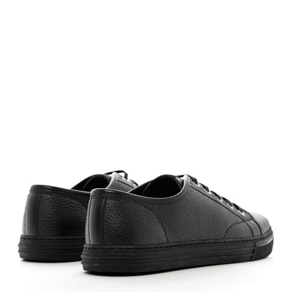 Gucci Nappa Mens Low Top Sneakers 8 Black 4 of 10