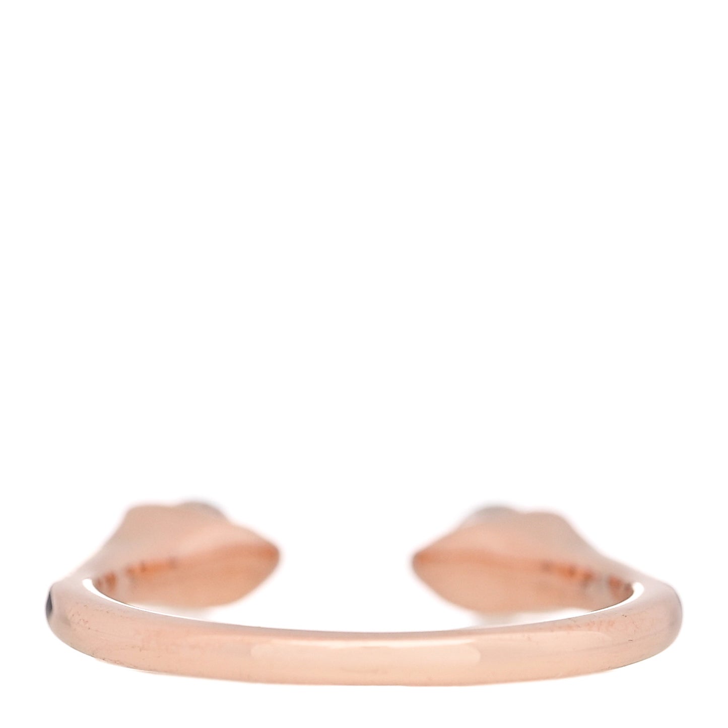 18K Rose Gold Diamond Orbit Split Ring 50 5.5