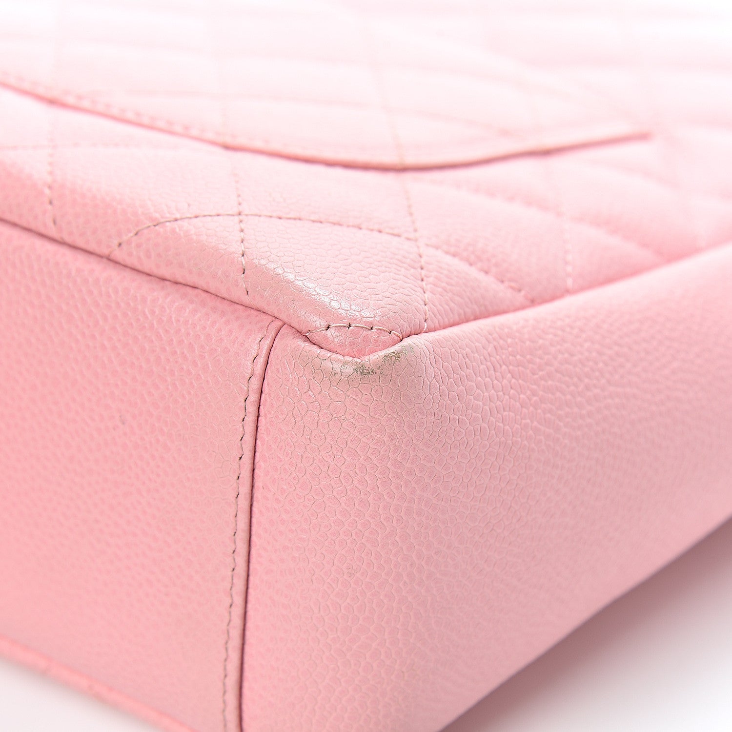 Chanel Caviar Quilted Petit Shopping Tote PST Pink 11 of 19