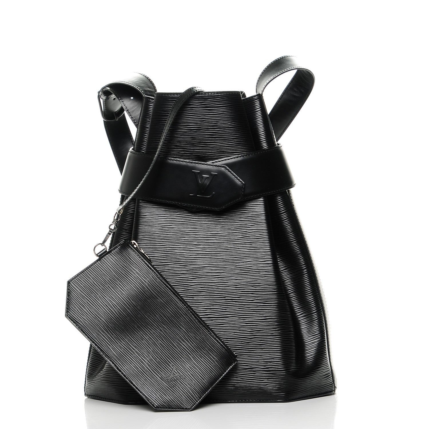 Louis Vuitton Epi Sac D'Epaule Black 5 of 8