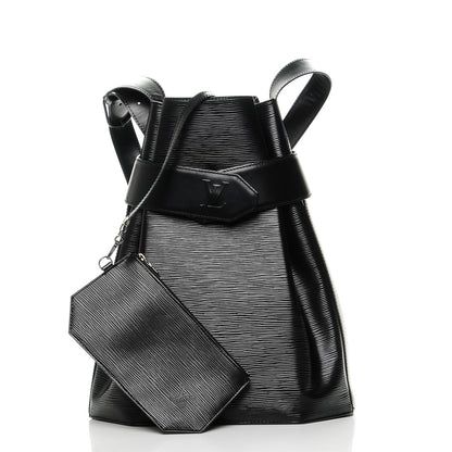 Louis Vuitton Epi Sac D'Epaule Black 5 of 8