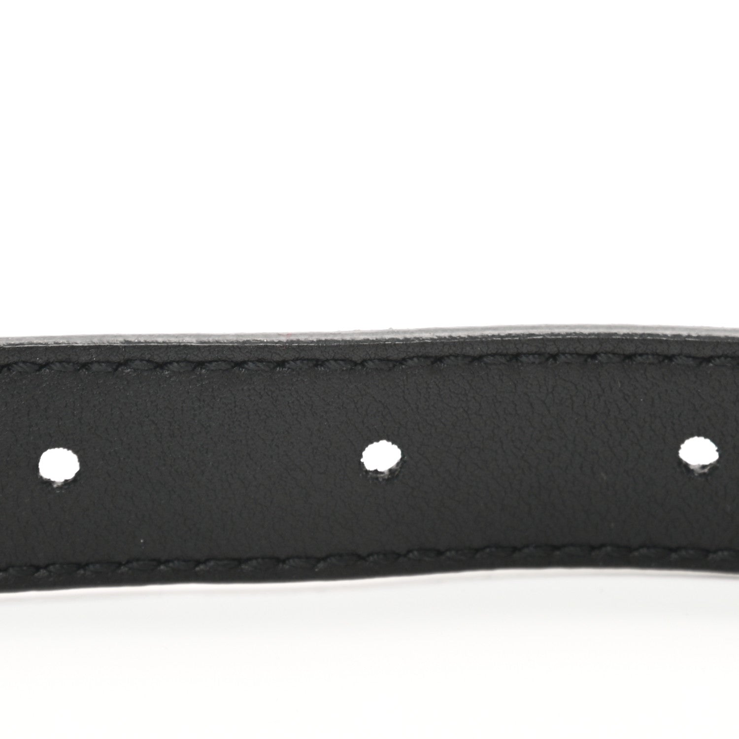 Gucci Plutone Calfskin Palladium Double G 20mm Belt 90 36 Black 5 of 5