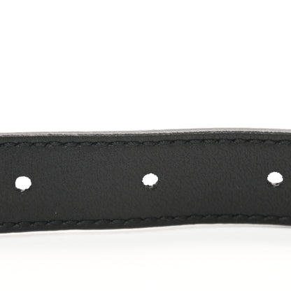 Gucci Plutone Calfskin Palladium Double G 20mm Belt 90 36 Black 5 of 5