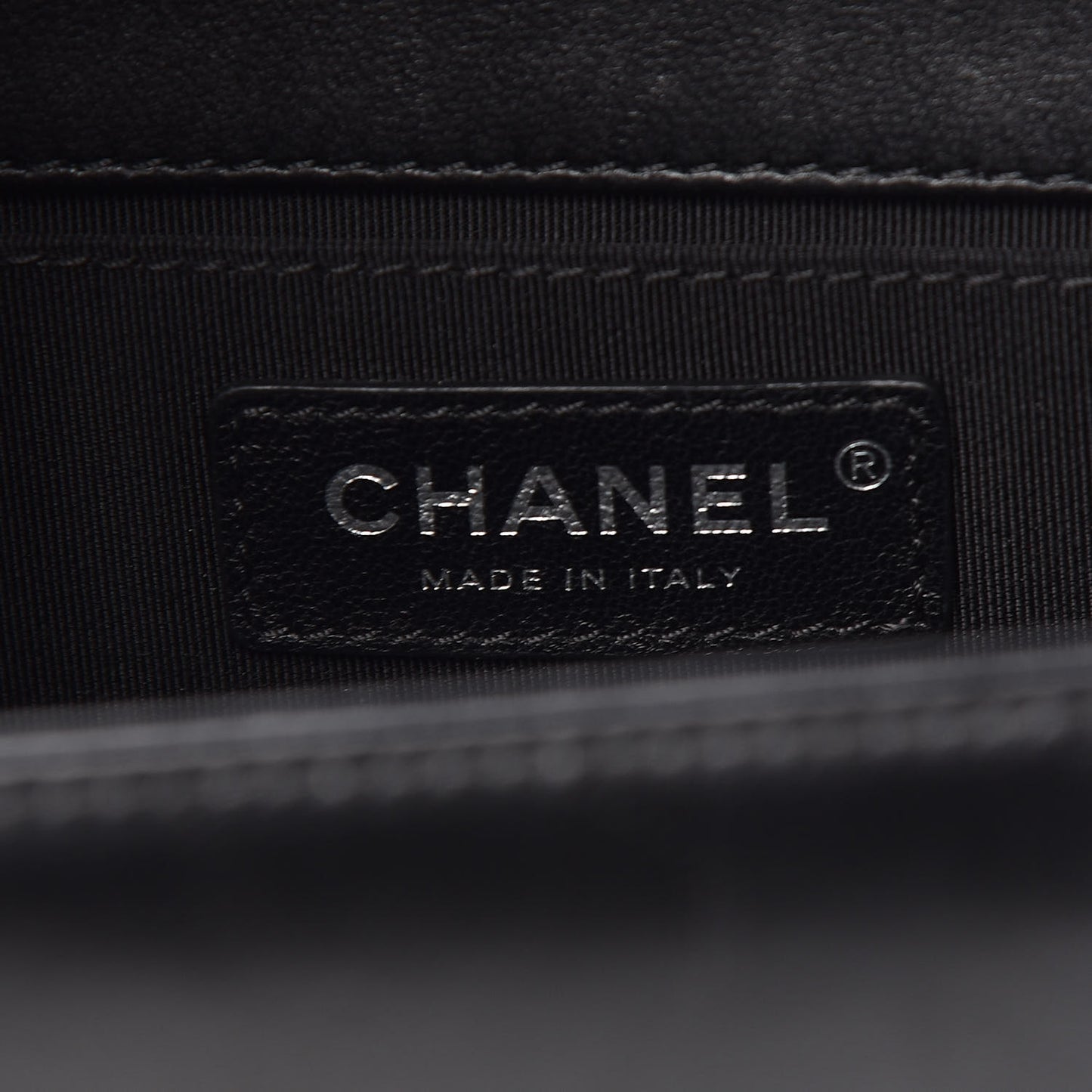 Lambskin Quilted Medium Boy Flap Black