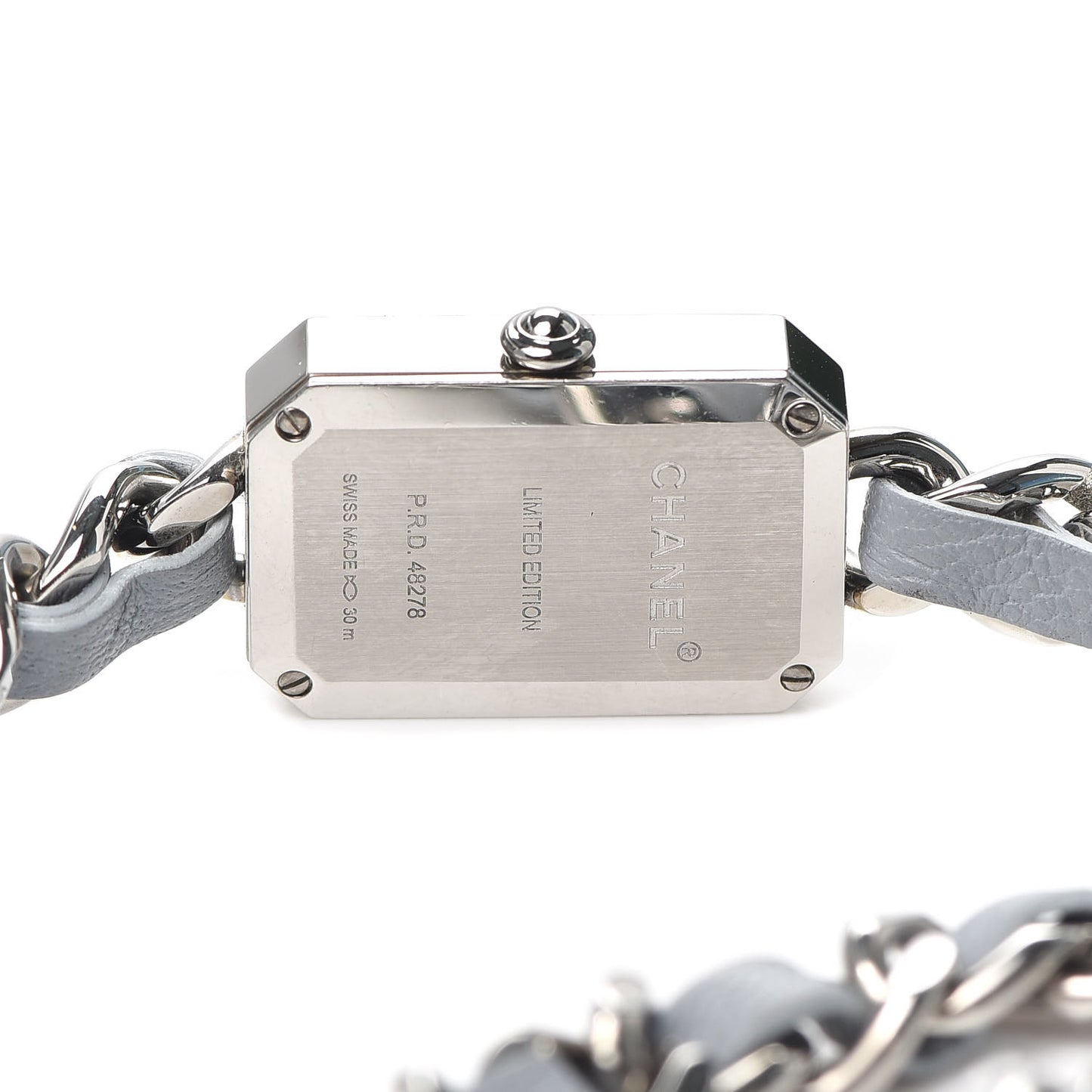 Stainless Steel Lambskin Mother of Pearl 16mm Premiere Rock Triple Row Quartz Watch Light Blue