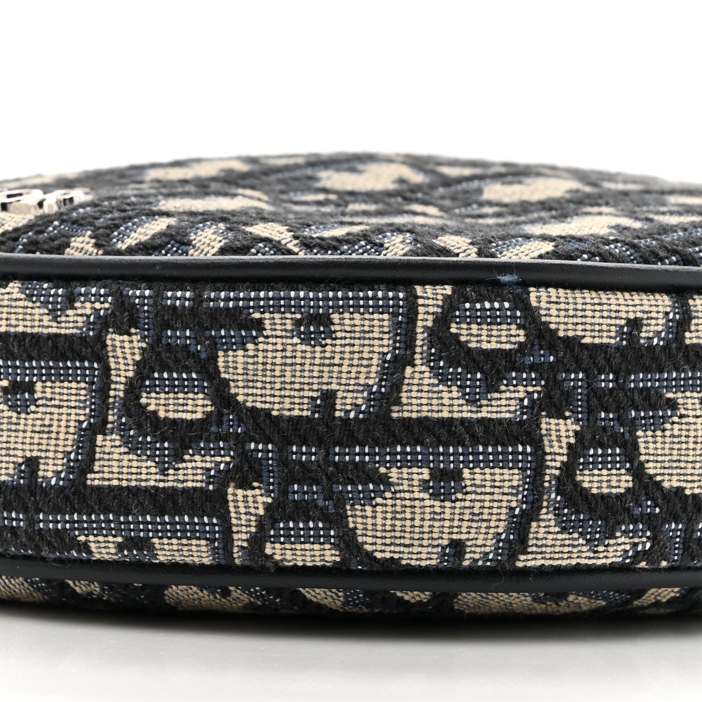 Oblique Jacquard Baby Ball Cross Body Bag Blue