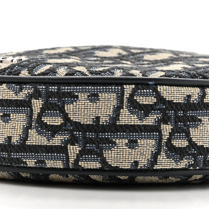 Christian Dior Oblique Jacquard Baby Ball Cross Body Bag Blue 9 of 11