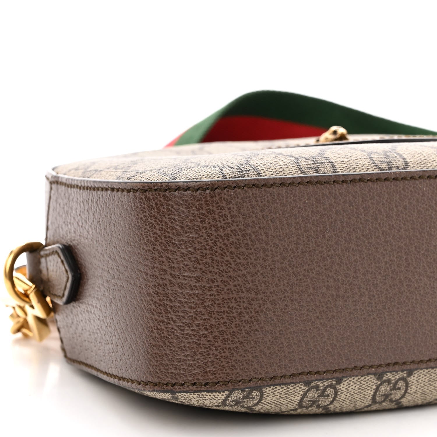 Gucci GG Supreme Monogram Web Neo Vintage Shoulder Bag Beige New Acero Crop 9 of 10