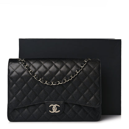 Chanel Caviar Quilted Maxi Double Flap Black 10 of 10