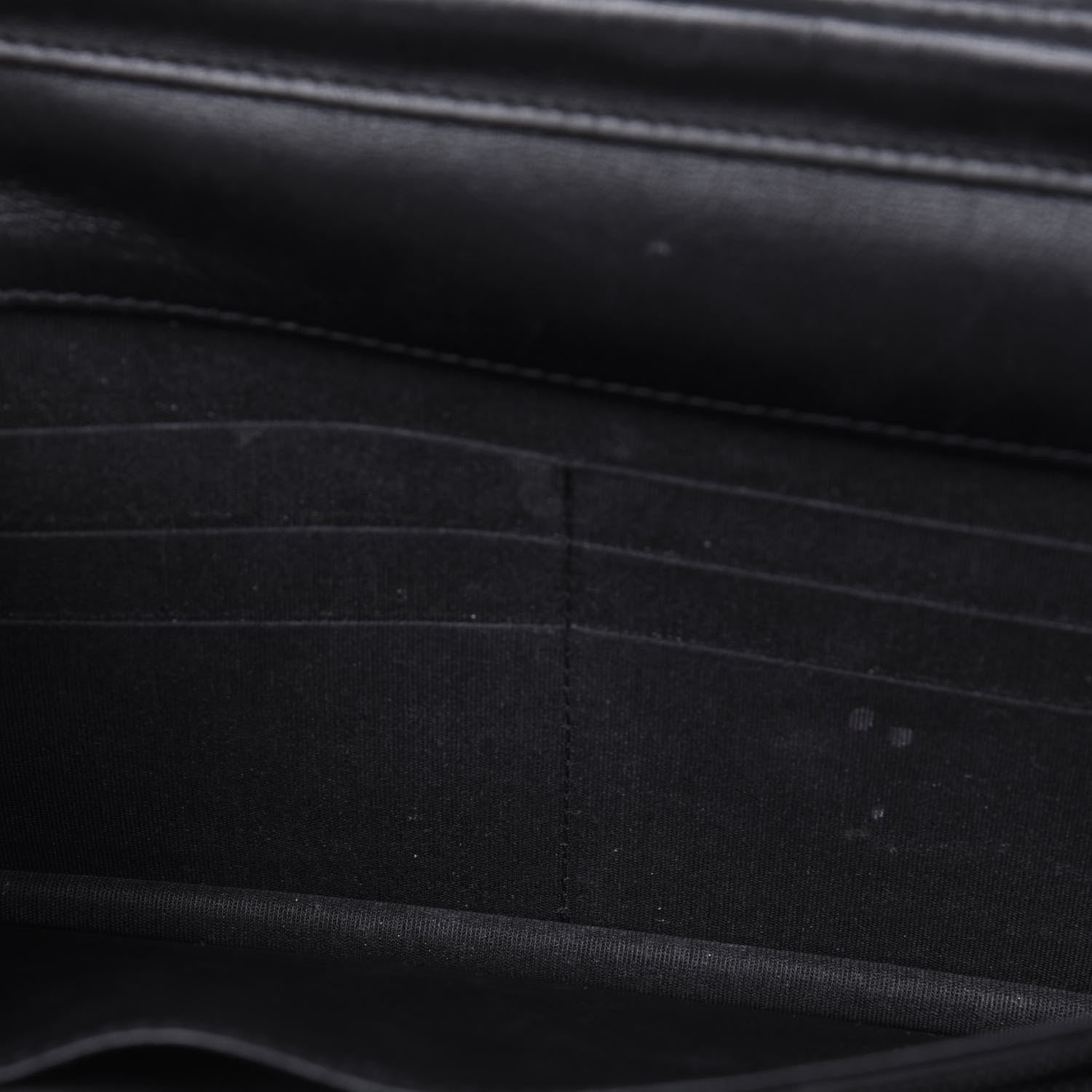 Chanel Lambskin Diamond Stitched Wallet On Chain WOC Black 10 of 24