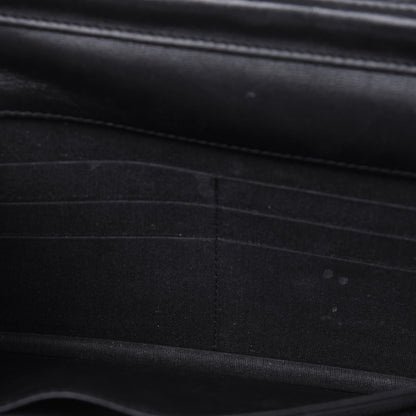 Chanel Lambskin Diamond Stitched Wallet On Chain WOC Black 10 of 24