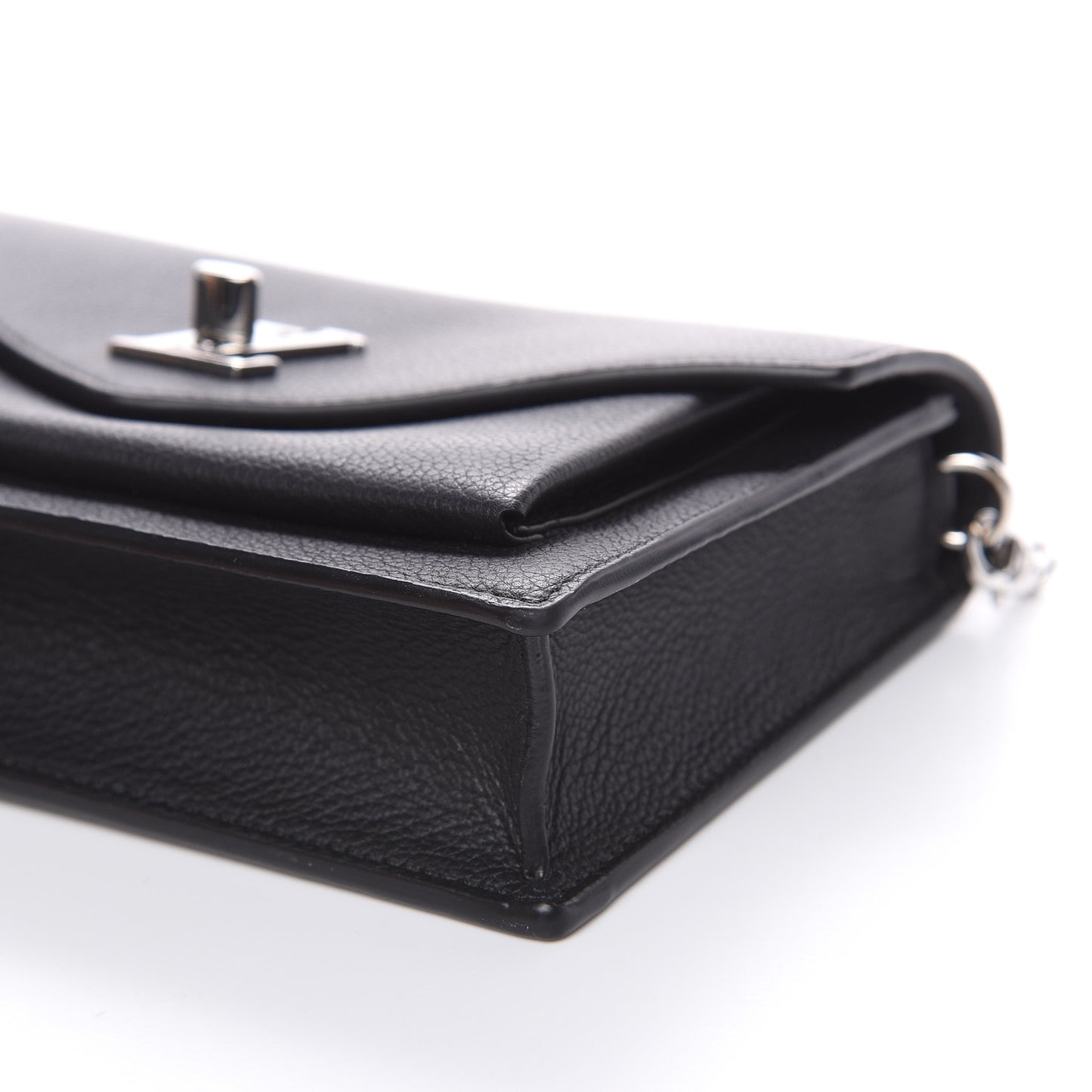 Soft Calfskin My Lockme Chain Pochette Black