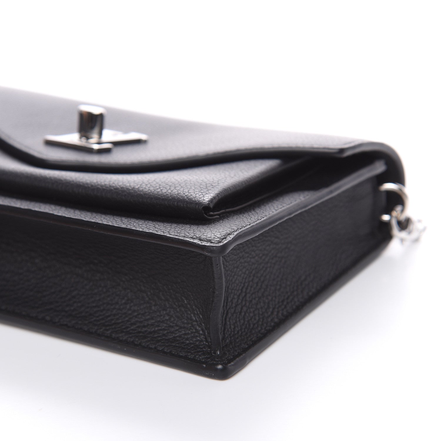 Louis Vuitton Soft Calfskin My Lockme Chain Pochette Black 8 of 9