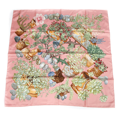 Hermes Silk Jardin Secret Scarf 90 1 of 7