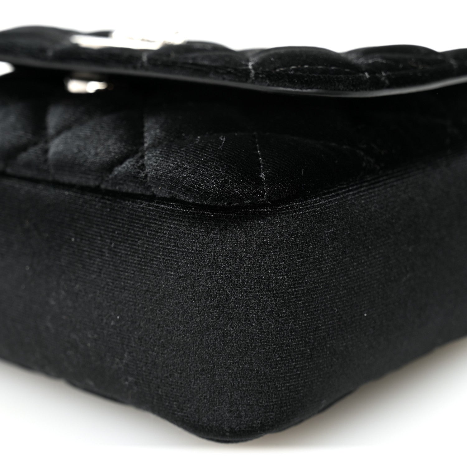 Versace Velvet Quilted Medusa Chain Crossbody Black 9 of 10