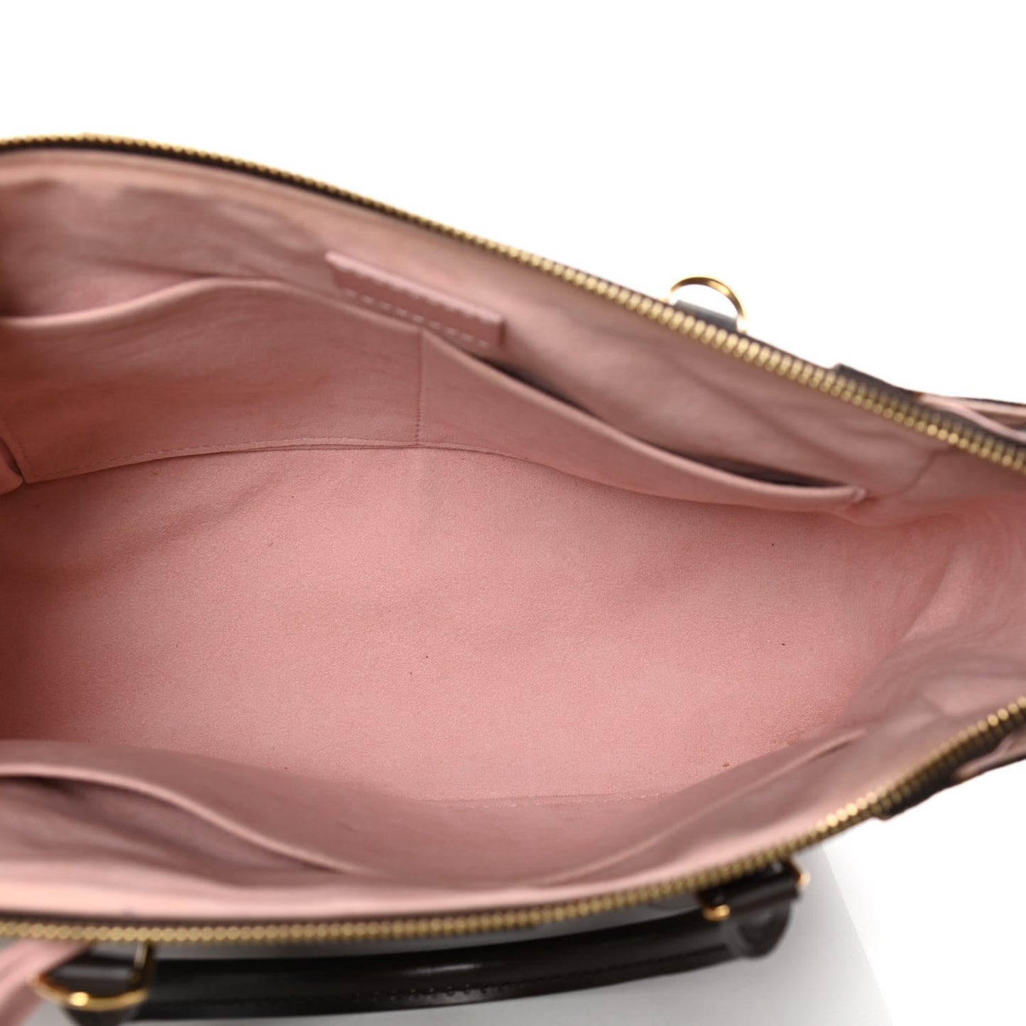 Damier Ebene Caissa Tote PM Rose Ballerine