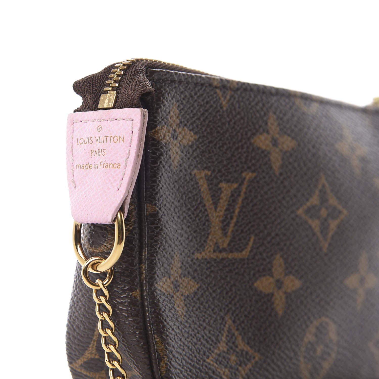 Louis Vuitton Monogram 2016 Christmas Animation Mini Pochette Accessories Rose Ballerine 9 of 10