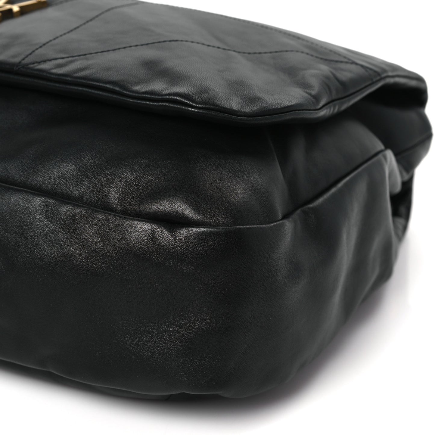 Lambskin Matelasse Monogram Large Jamie 4.3 Black