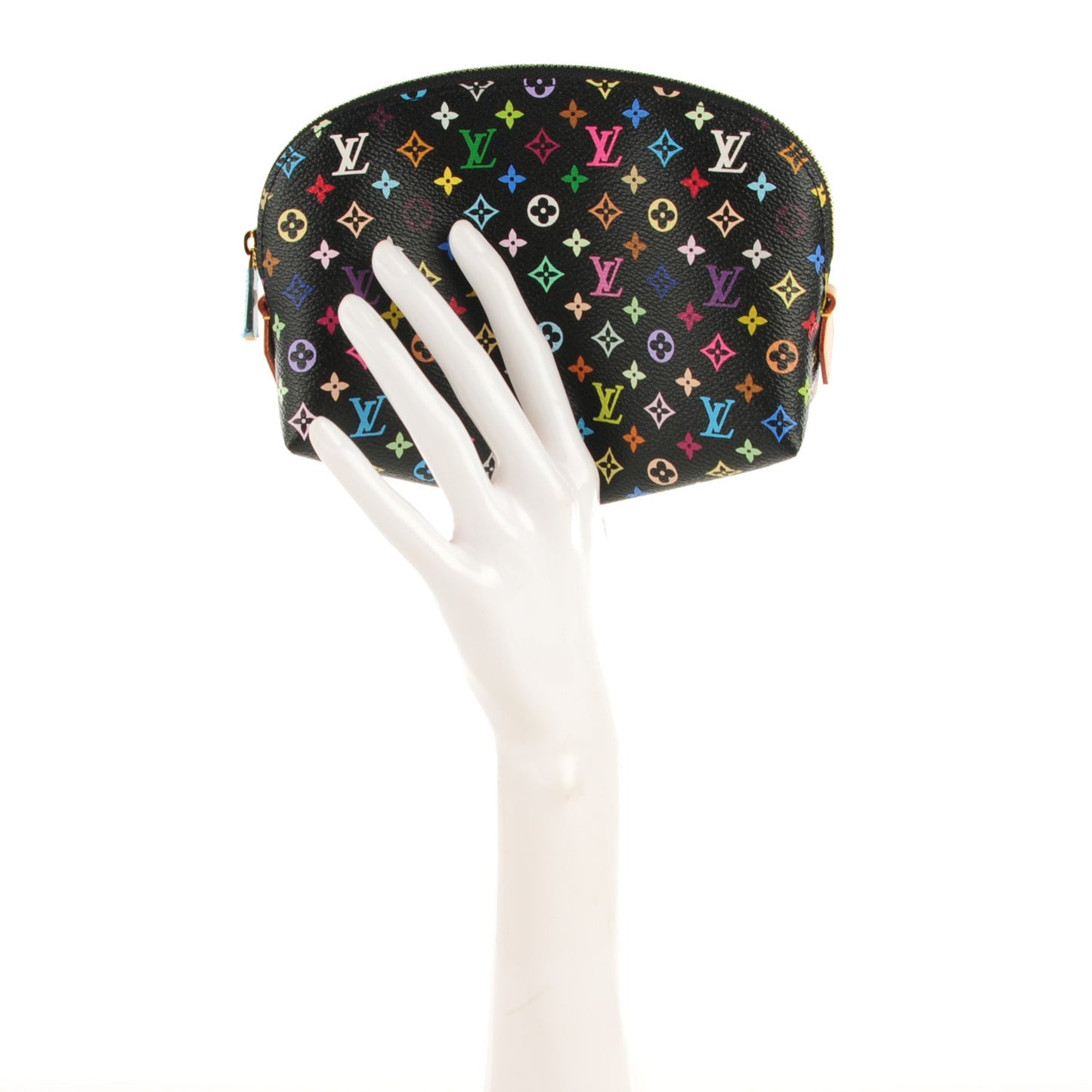 Monogram Multicolor Cosmetic Pouch Black Grenade