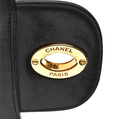 Chanel Lambskin Quilted XL Jumbo Single Flap Black 7 of 13