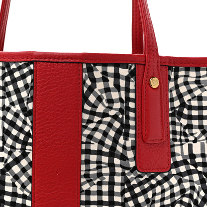 MCM Visetos Medium Liz Reversible Shopper Tote Ruby Red 10 of 21