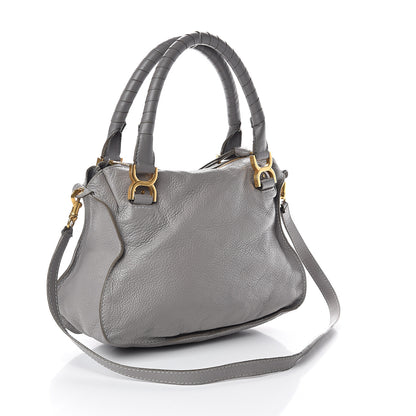 Chloe Calfskin Medium Marcie Satchel Cashmere Grey 2 of 8