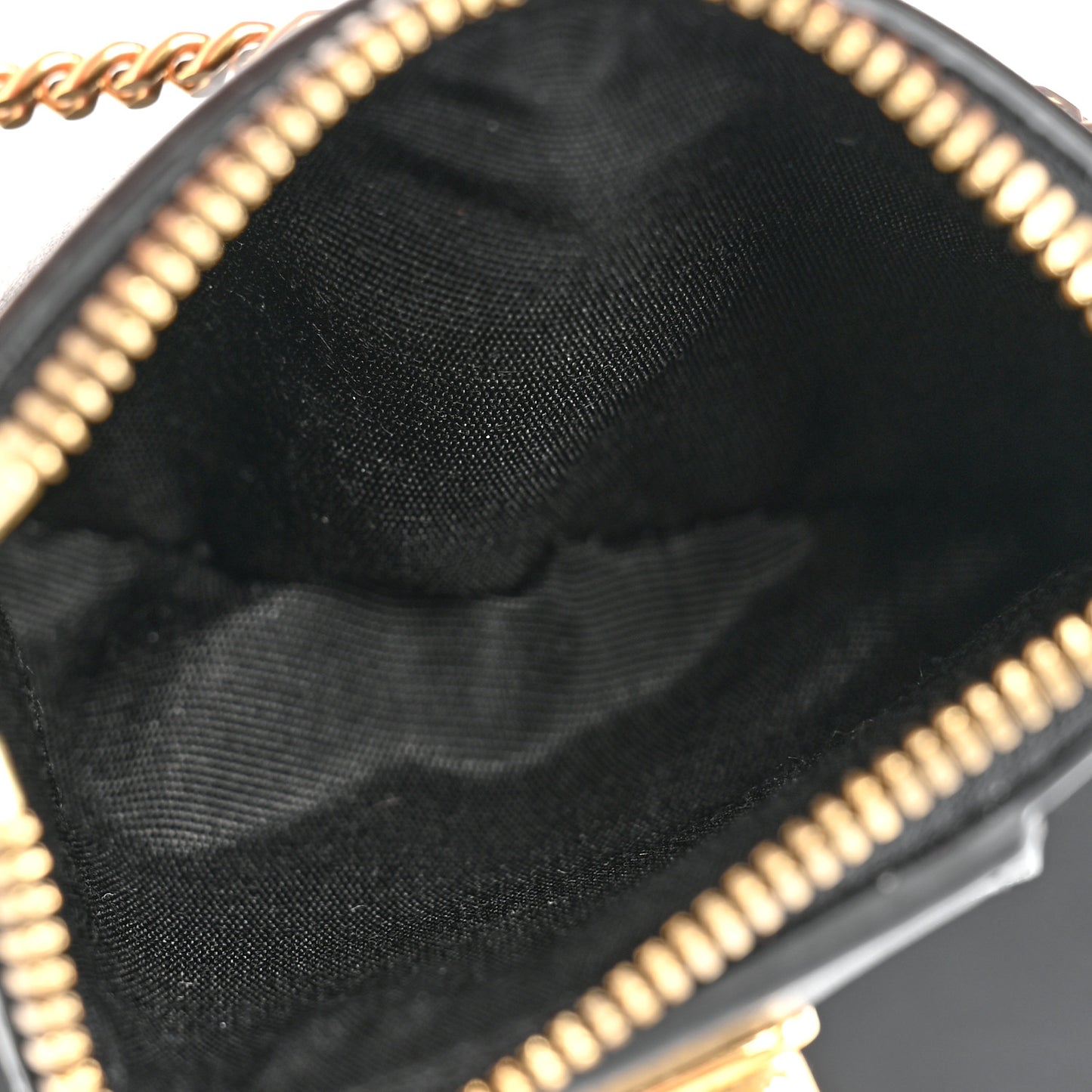 Calfskin Gancini Chain Wallet Black