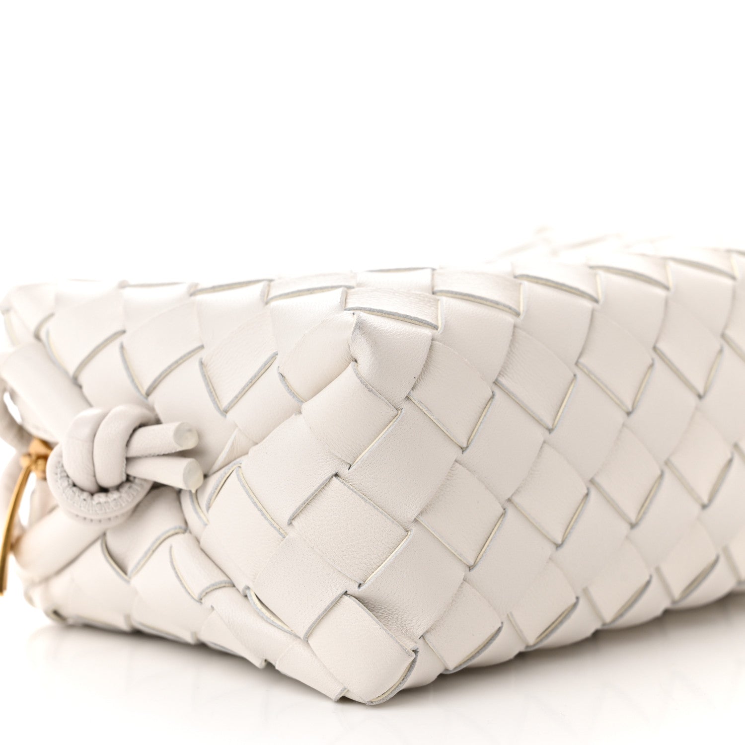 Bottega Veneta Nappa Intrecciato Mini Loop Camera Bag White 8 of 9