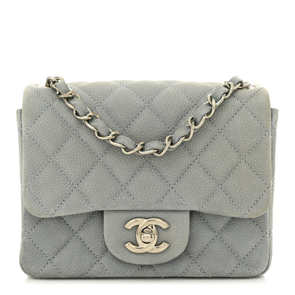 Chanel Iridescent Caviar Quilted Mini Square Flap Grey 1 of 12