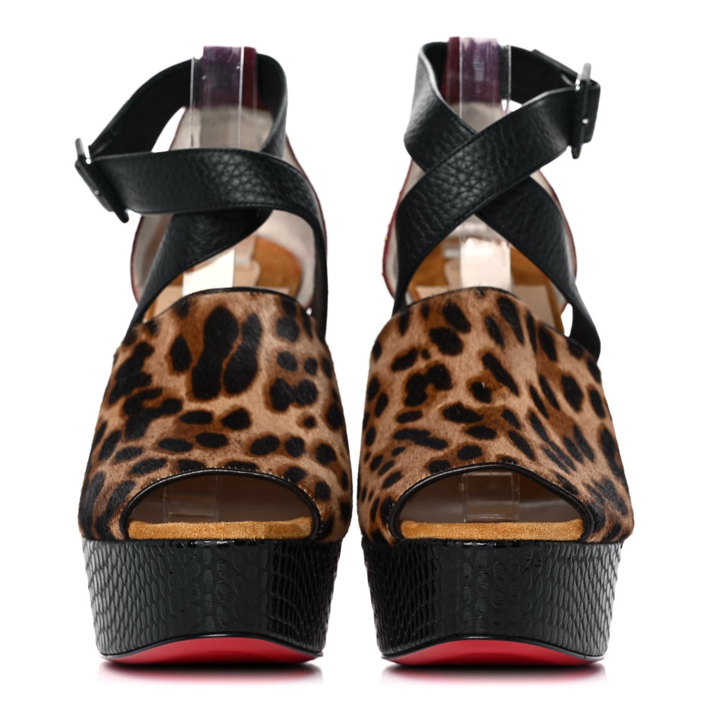 Calf Hair Leopard Print Bingirl Plume 130 Pump 37 Multicolor