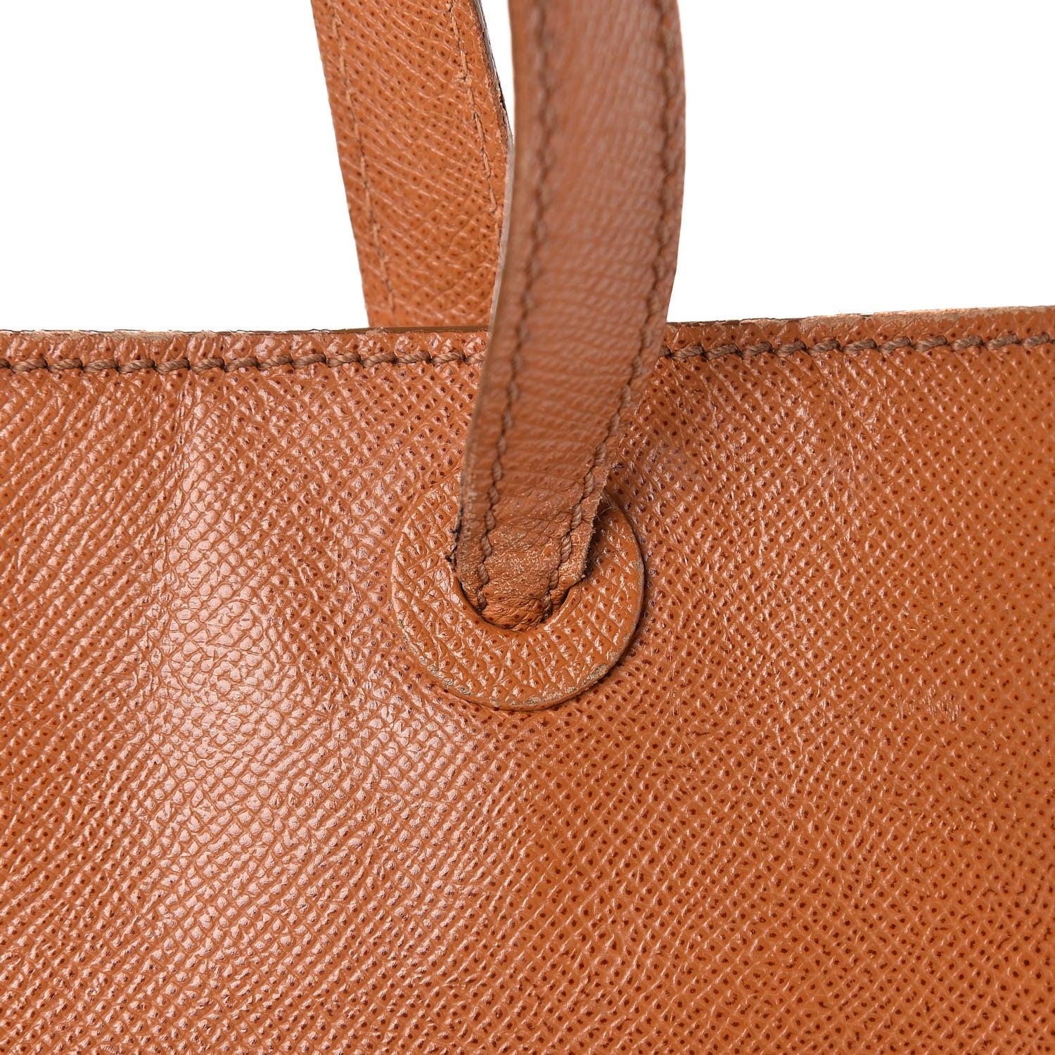 Chanel Grained Calfskin Logo Tote Brown 18 of 33