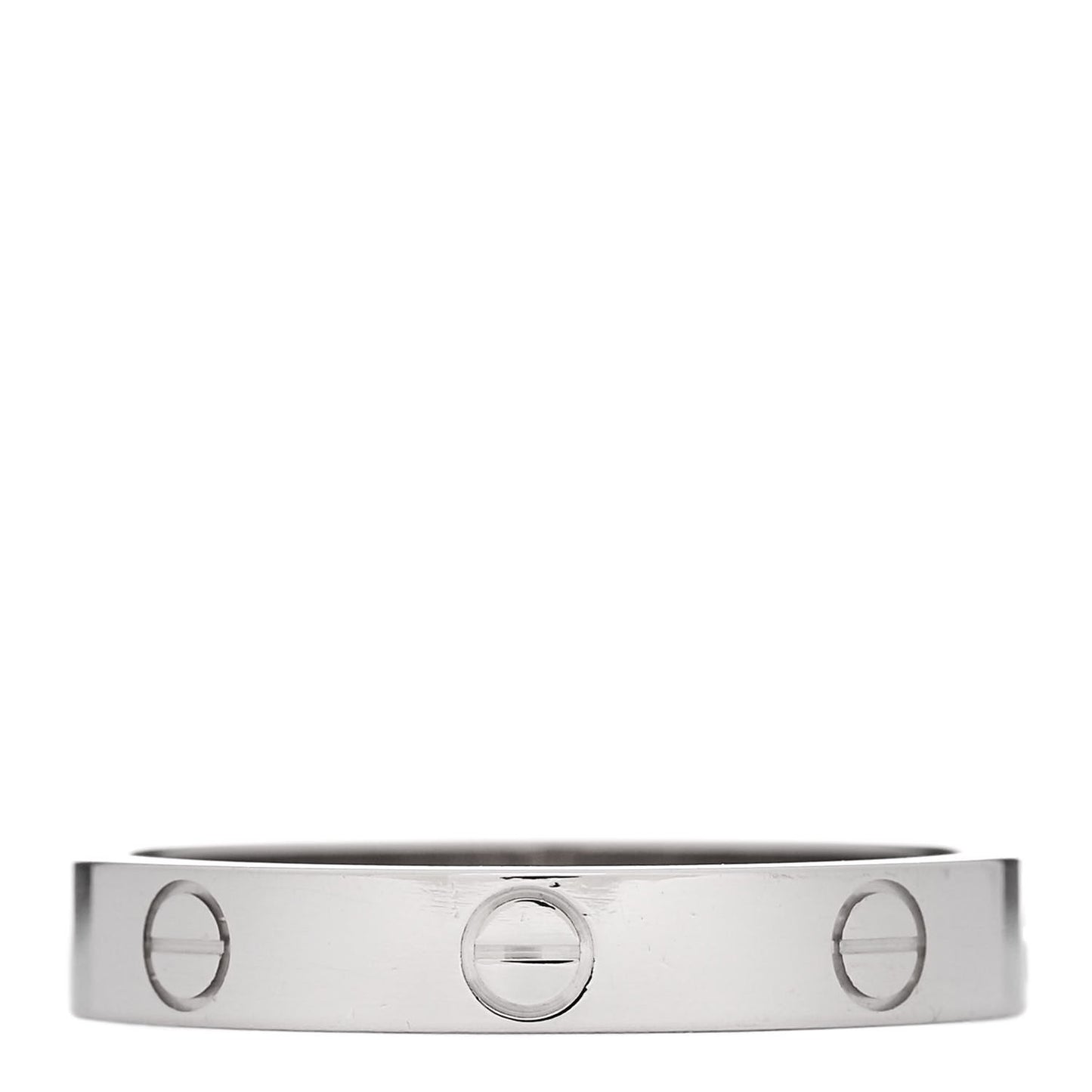 18K White Gold 3.5mm LOVE Wedding Band Ring 61 9.5