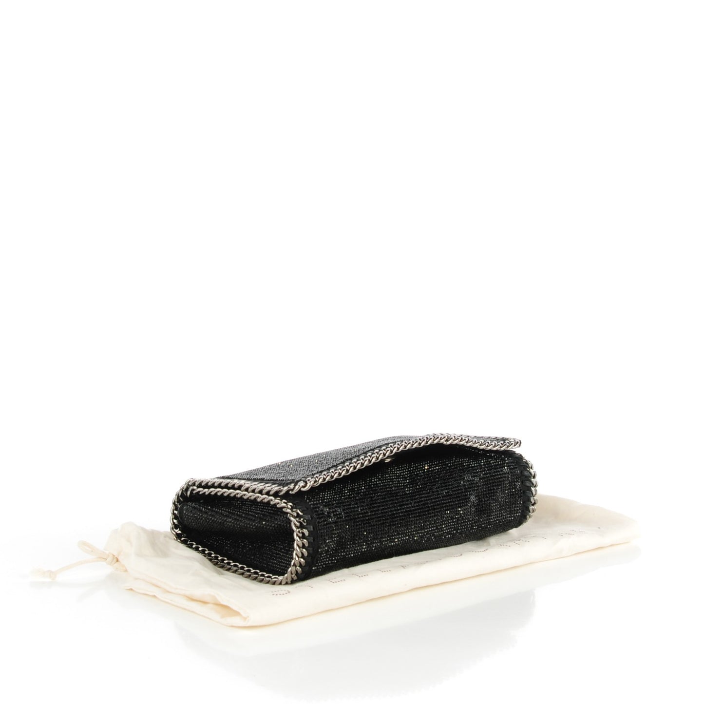 Crystal Falabella Crossbody Bag Black