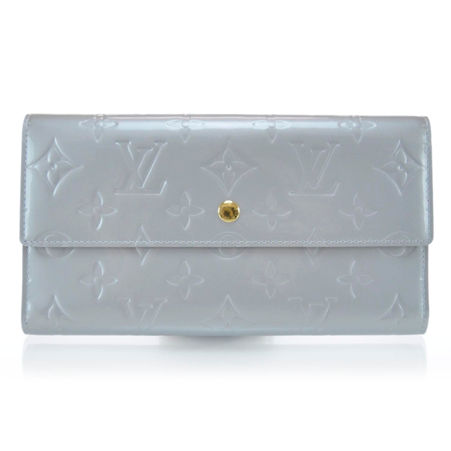 Louis Vuitton Vernis Porte Tresor International Wallet Silver 1 of 10